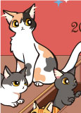 2022年　illustratorCS6　猫の日2022