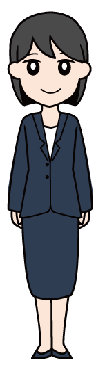 スーツを着た女性のイラスト素材
