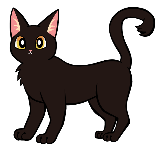 猫のイラスト黒猫